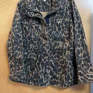 Style & Co size M Animal Print Utility Jacket